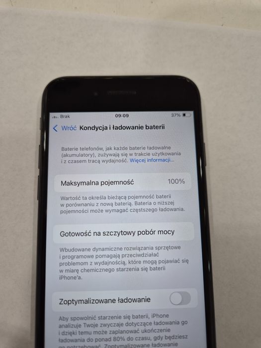 ZADBANY Telefon Apple Iphone SE (2020) 128GB Czarny Bateria 100%