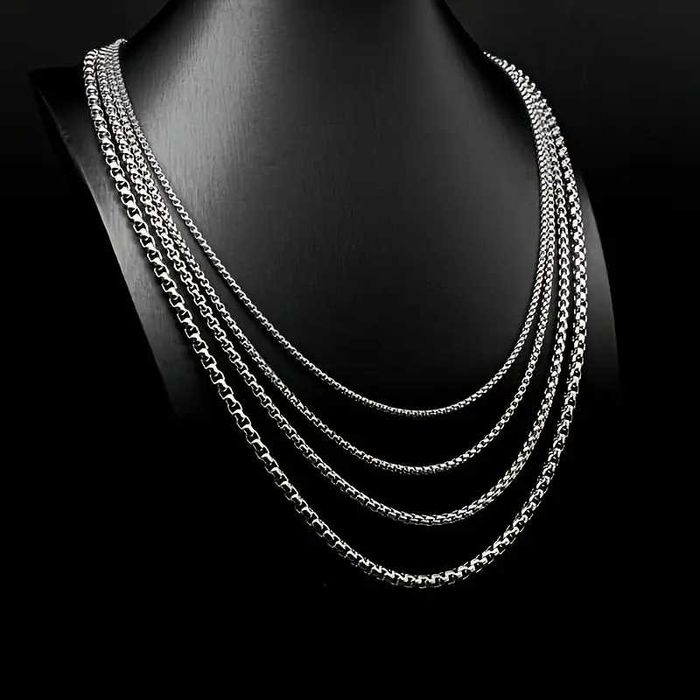 Stalowy naszyjnik, splot kwadratowy, do naszyjników Nordic, Viking