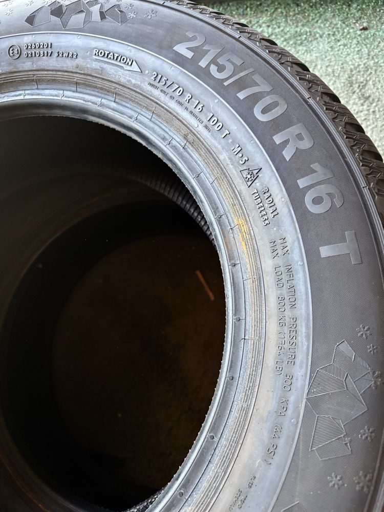 2x 215/70R16 100T SEMPERIT SPEED-GRIP 5 opona zimowa 22r 8,0mm 3PMSF