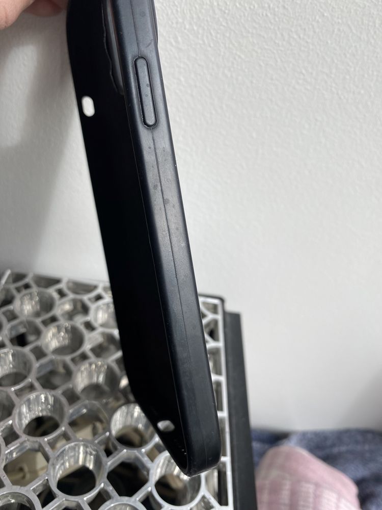 Чехол чорний на айфон iphone 13 Pro Max Silicone case із мікрофіброю