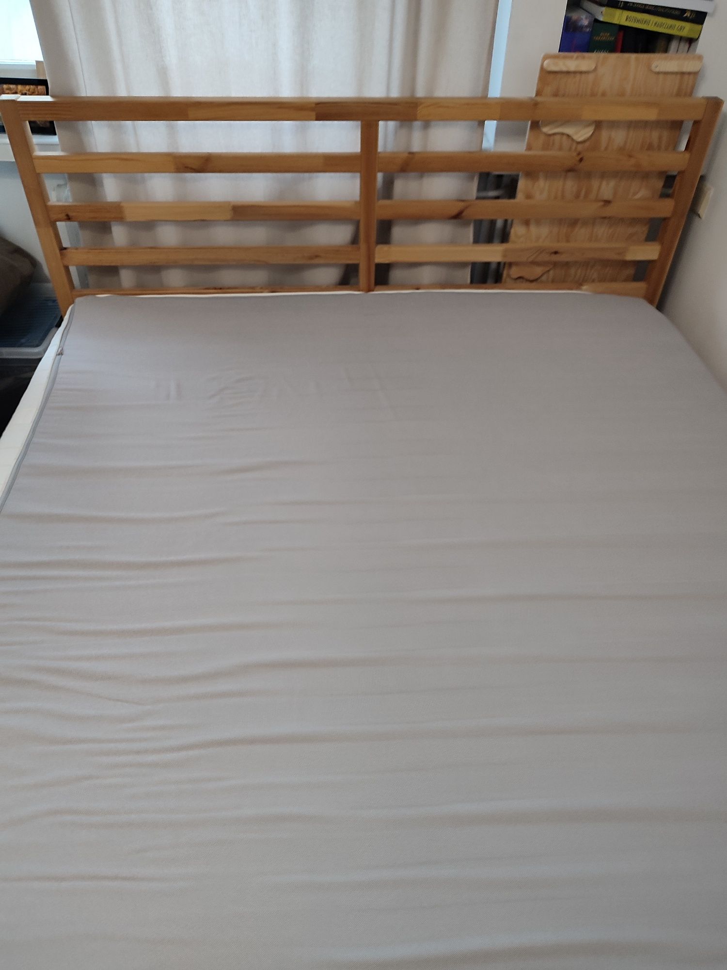 Ikea łóżko 160x200 komplet Tarva rama materac piankowy memory stelaż