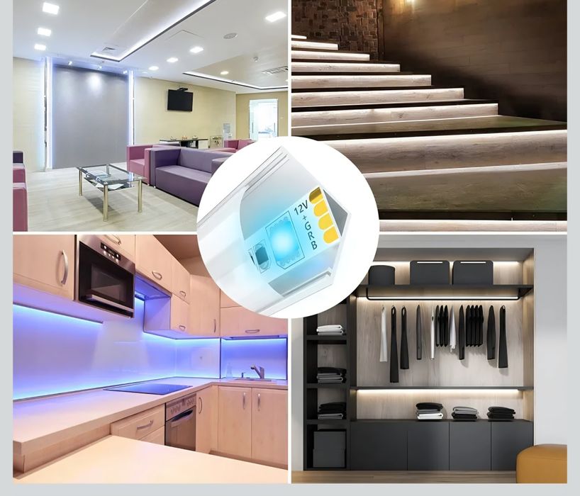 Led aluminium profil. Лед алюмінієвий профіль LIAOINTEC 10×1M.