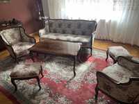 Komplet mebli Ludwik - antyk w bardzo dobry stanie  stół sofa fotele