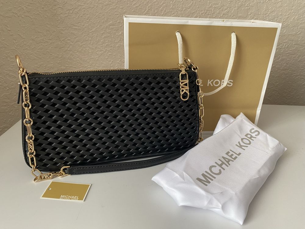 Michael Kors плетена шкіряна сумка Empire