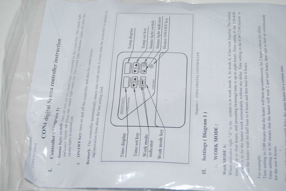 Sterownik do sauny zewnętrzny 3–9kW 220–240V