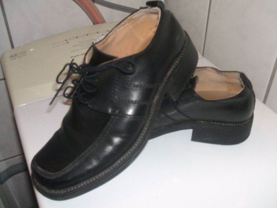 buty skórzane pantofle półbuty 40 armando ! czarne męskie
