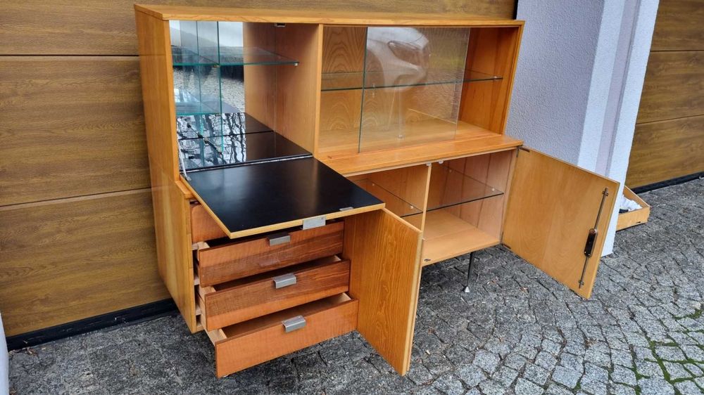 Kredens Jitona komoda Design PRL L 60 Czechosłowacja komoda Highboard