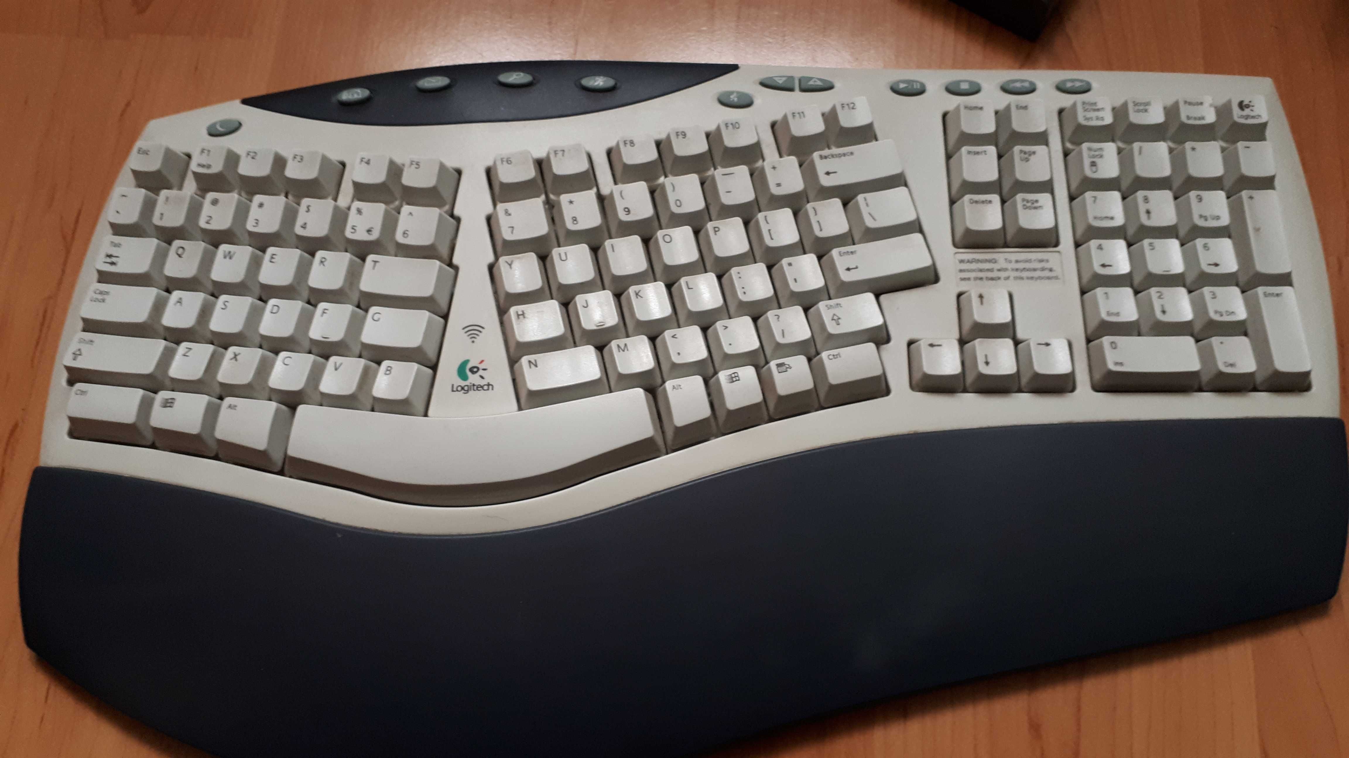 Klawiatura Logitech Cordless Desktop PCY-RB7 zestaw plus mysz retro