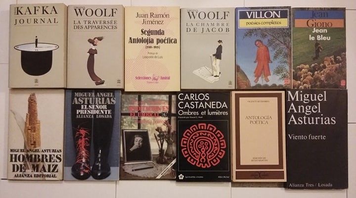 77 livros: Kafka/ Kerouac/ Nijinky/ Villon/V. Woolf /Mozart/ Bach/Sade