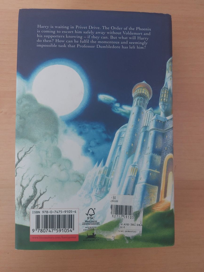 Livro - Harry Potter and the Deathly Hallows 1ª Edição Bloomsbury