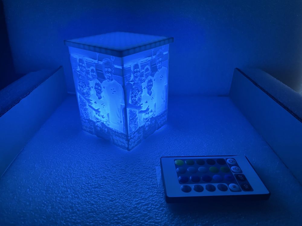 Candeeiro personalizado com Led