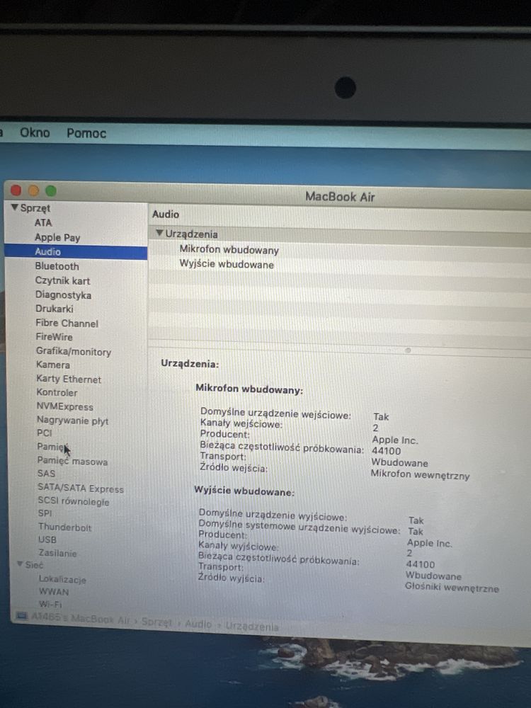 Laptop Apple MacBook 1465 do pracy, dla dziecka, nastolatka