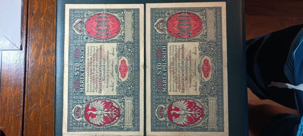 Banknot 100 Marek Polskich 1916 General