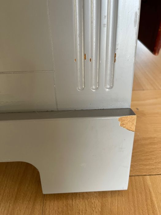 3 za 1:  Łóżeczko Bellamy Ines szare + materac Hevea + skrzynia