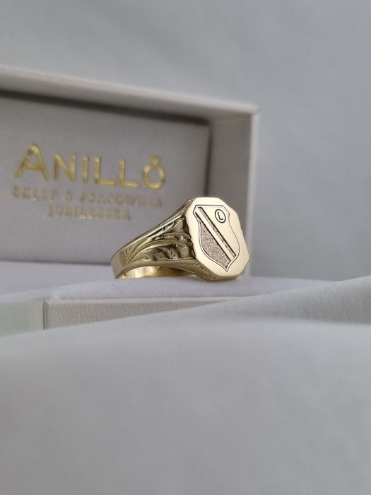 Złoty męski sygnet Legii 14k Au.585 sygnet Legia Warszawa