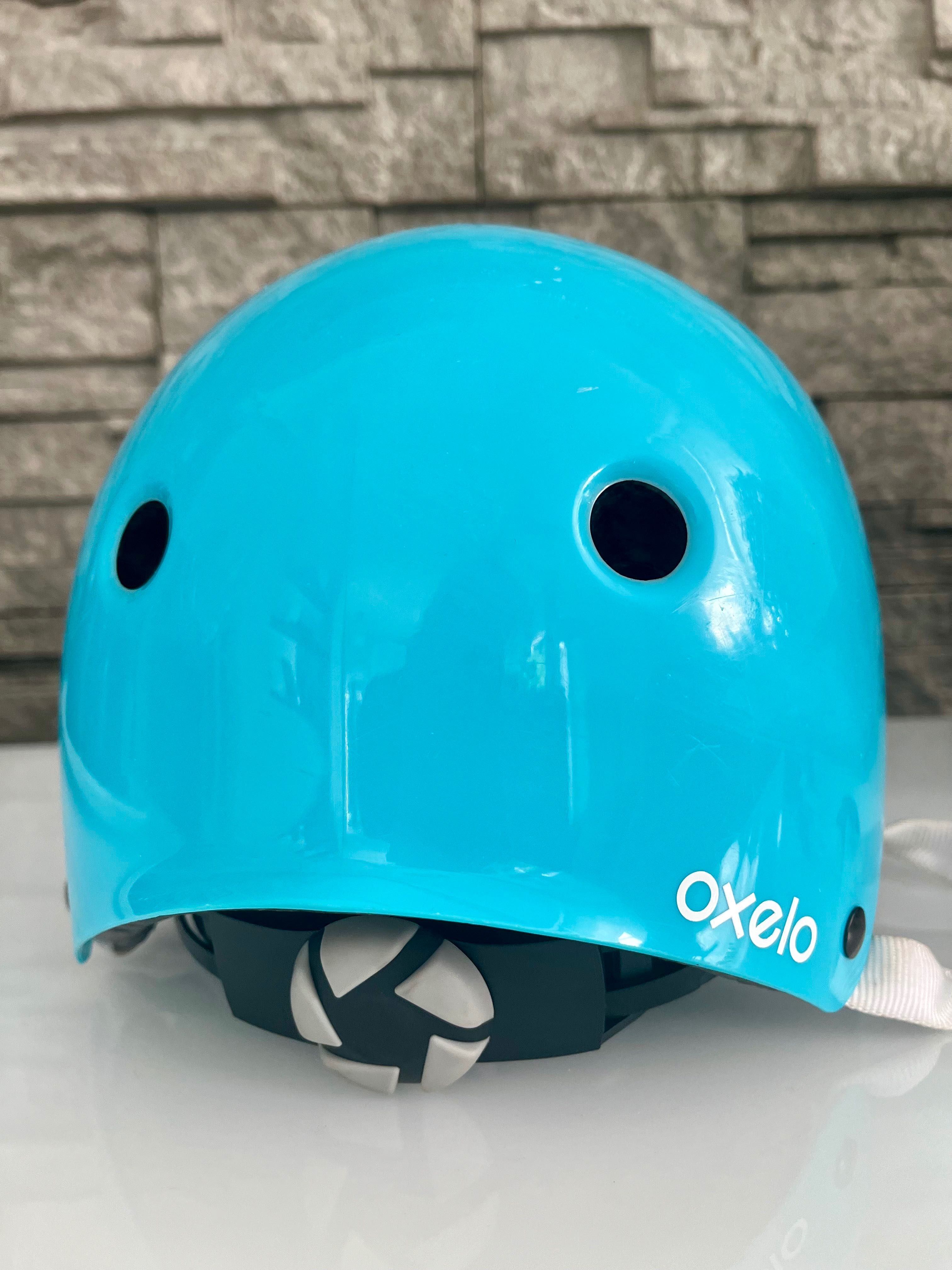 Kask niebieski, Oxelo- Decathlon 50-54 cm! Okazja!