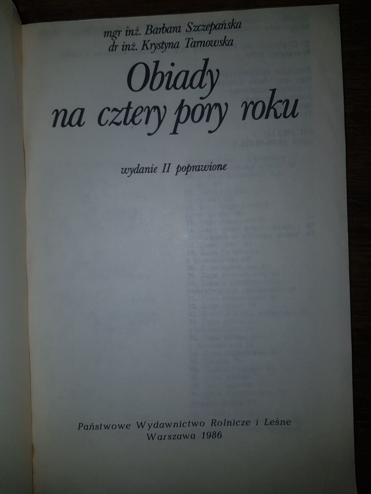 Obiady na cztery pory roku. Szczepańska.