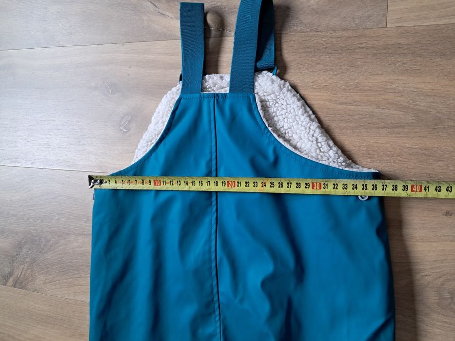 Spodnie przeciwdeszczowe ocieplone ogumione 98