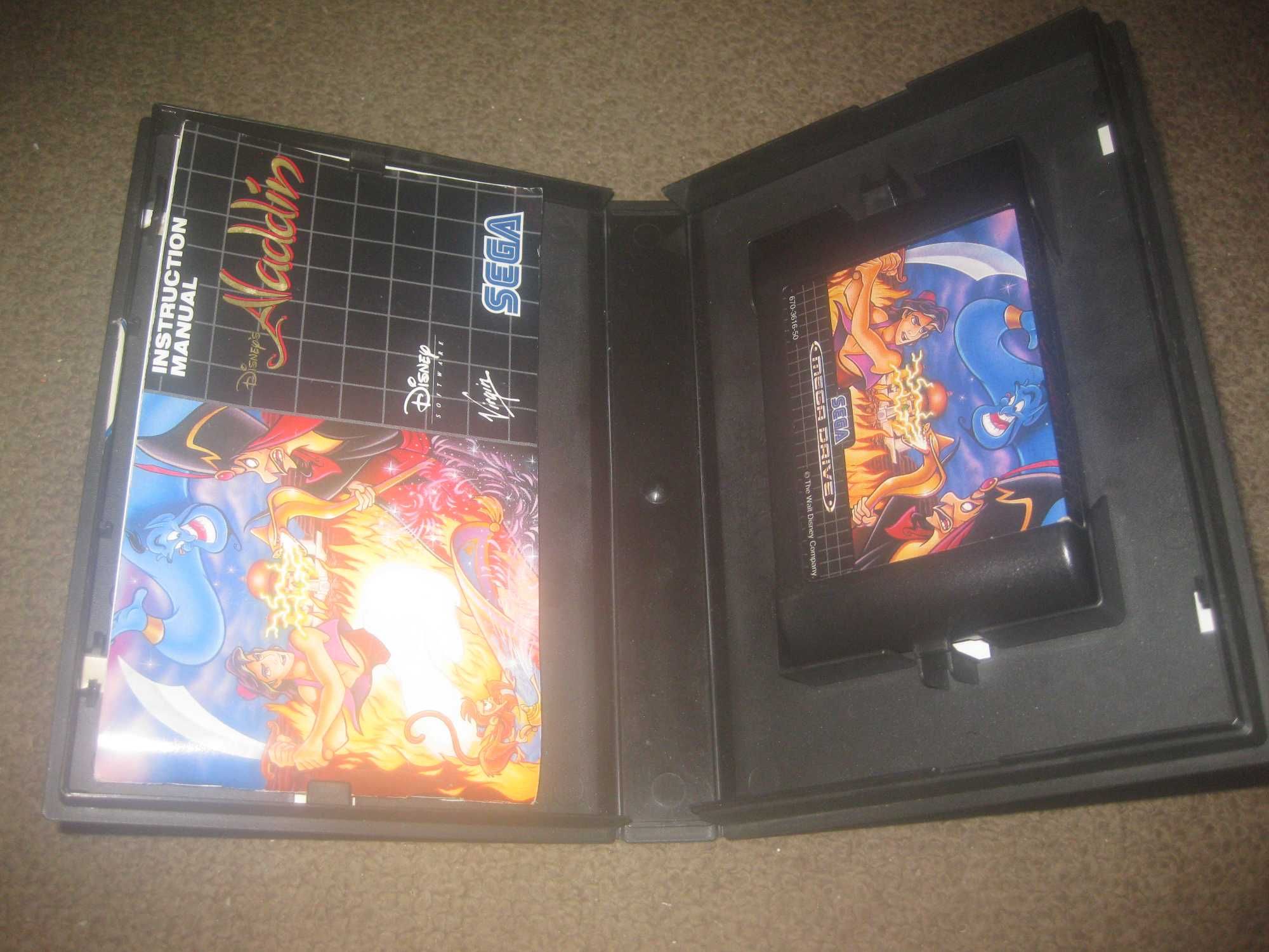 Jogo "Aladdin" para Sega Mega Drive/Completo!