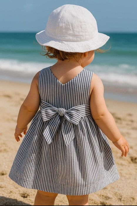 Vestido com laço 12-18 meses