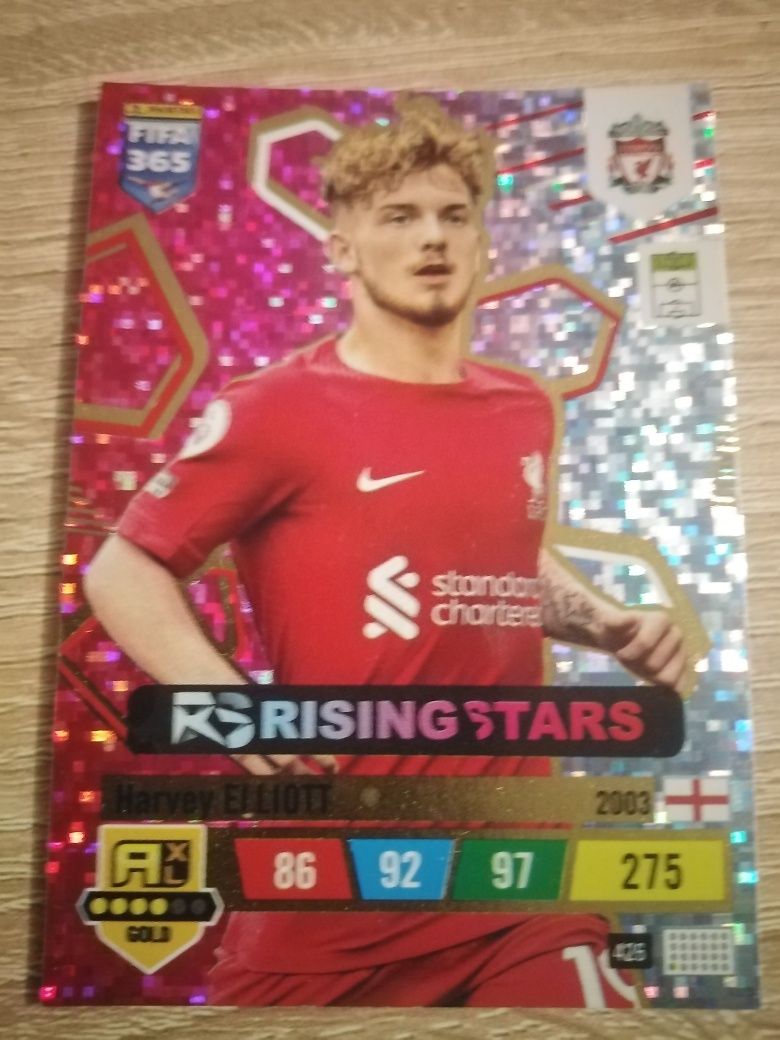 Karty FIFA Panini 365 rising stars Elliott Elanga