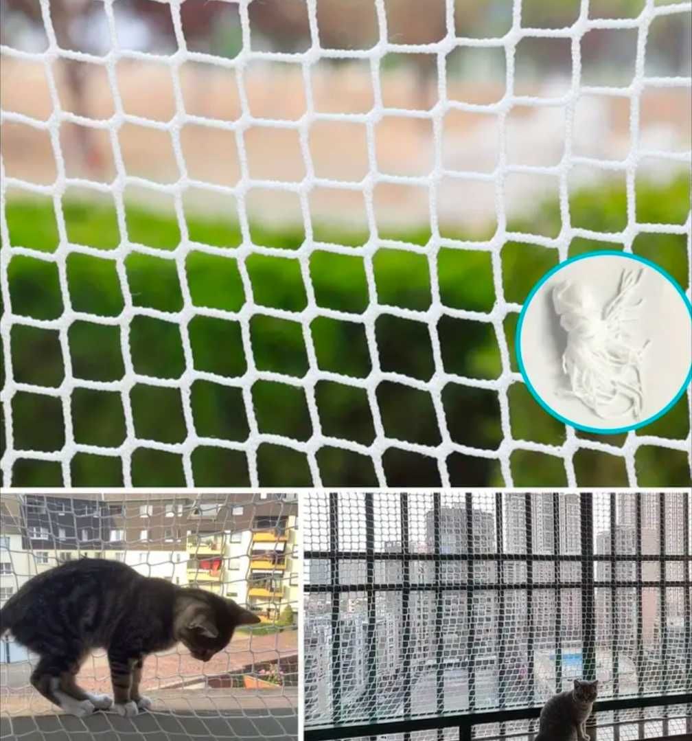 Rede malha para proteção varandas crianças e animais campos de futebol