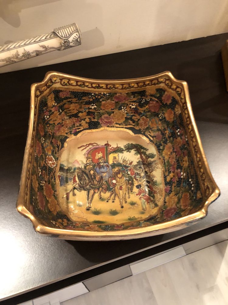 Taça saladeira porcelana China Satsuma