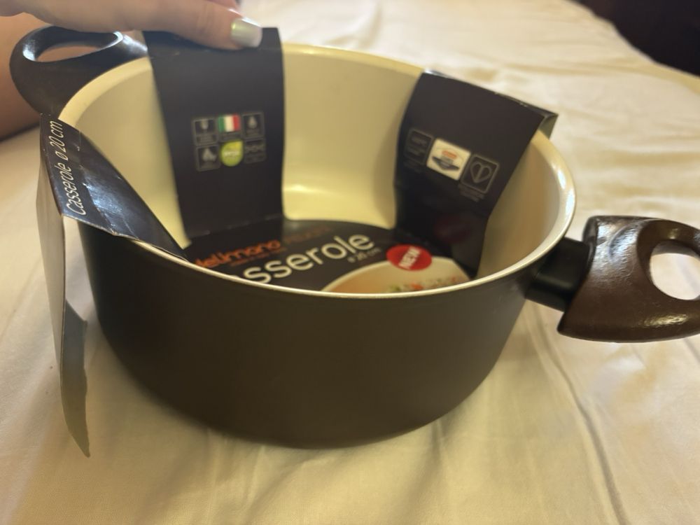 Кастрюля delimano FELICITA made in Italy100% Casserole HEALTHY ECО20cm