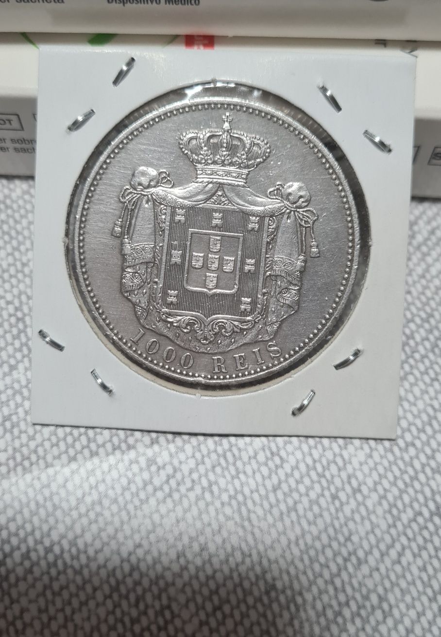 1.000 réis de prata, D. Carlos I de 1899
