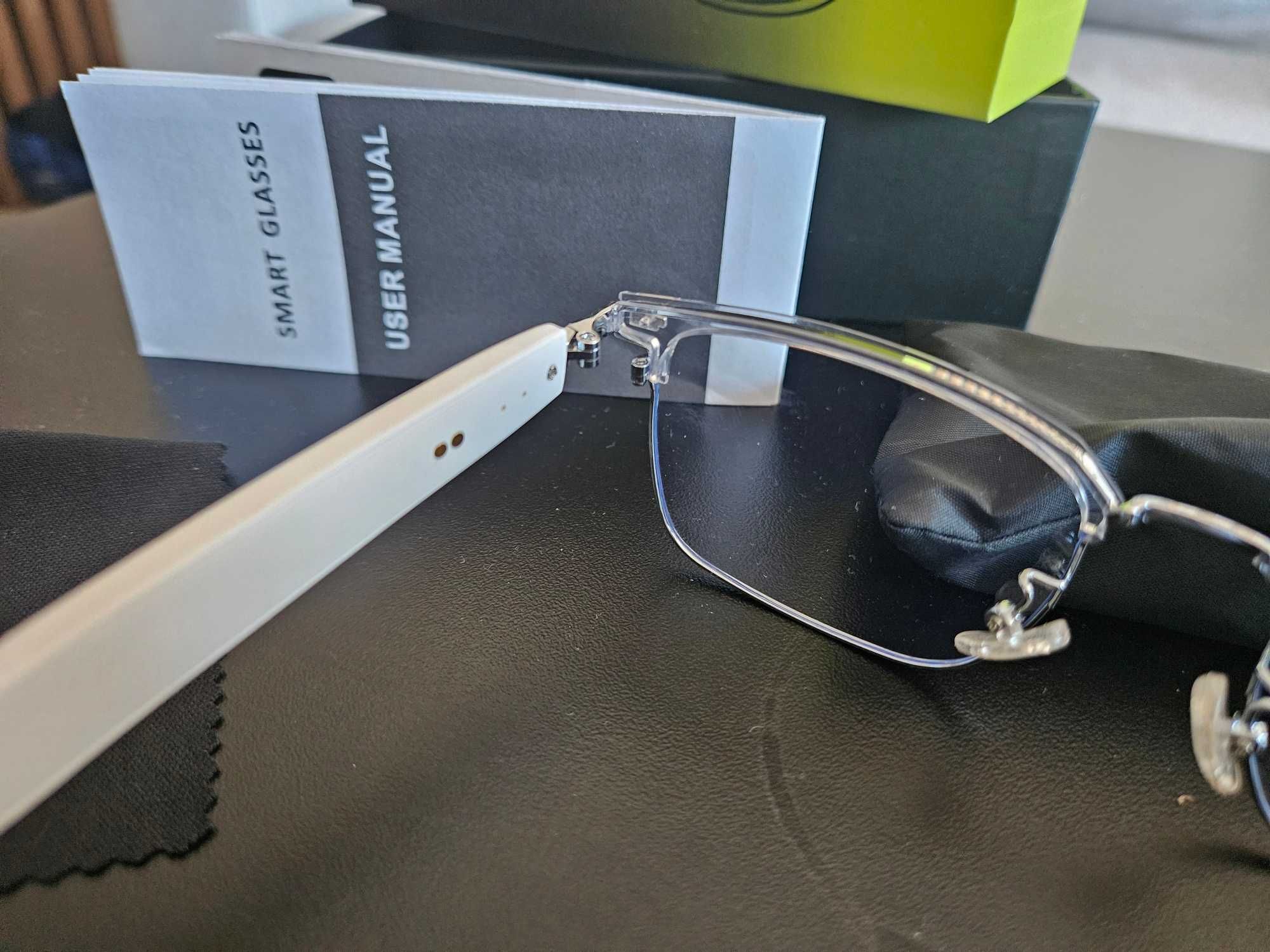 Smart okulary Bluetooth z mikrofonem i fotochromem | NOWE