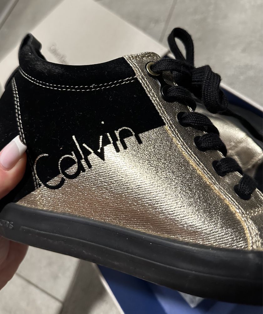 Sneakers kryty koturn oryginalne marka Calvin Klein 38