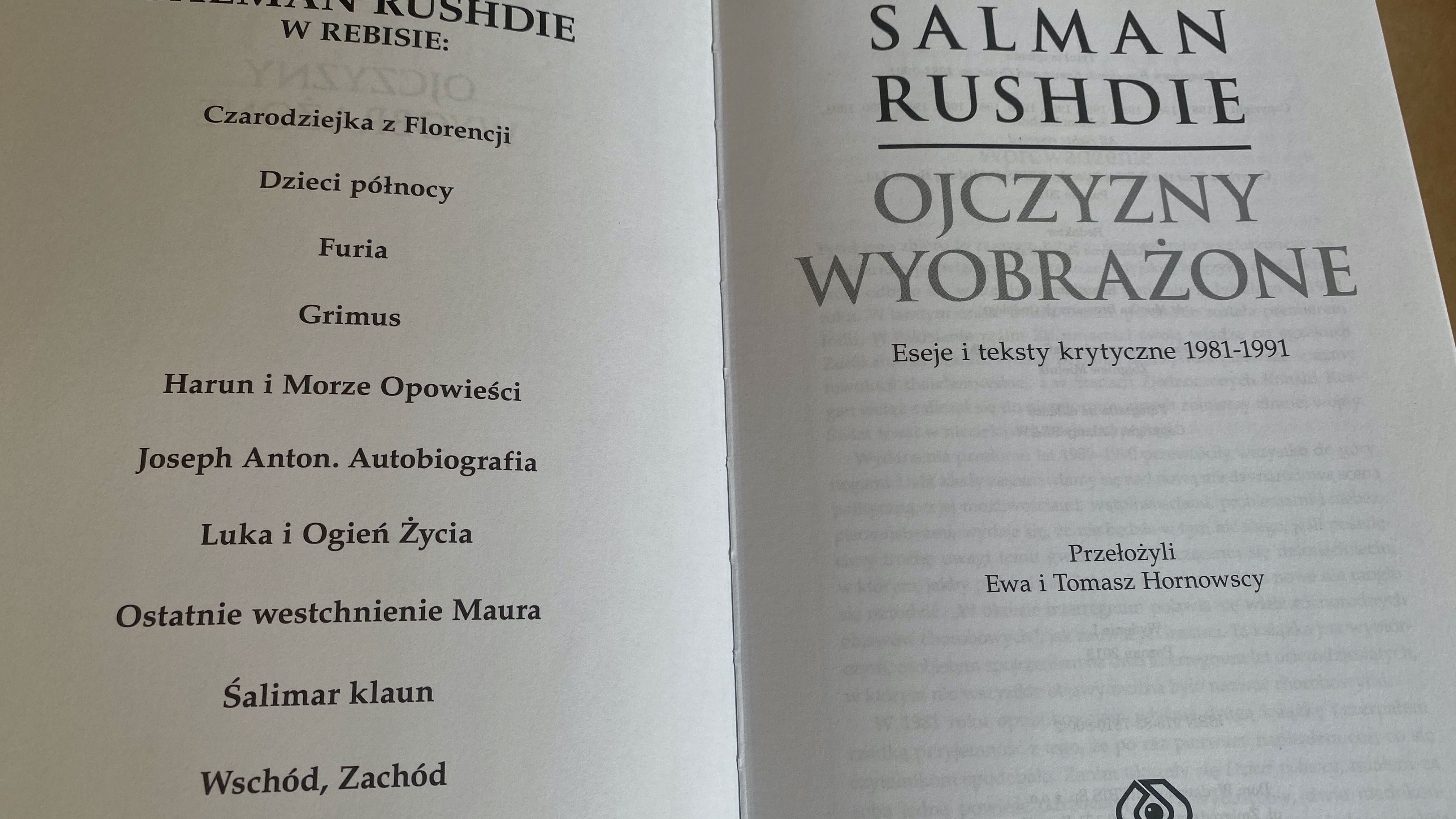 Ojczyzny wyobrażone, Salman Rushdie