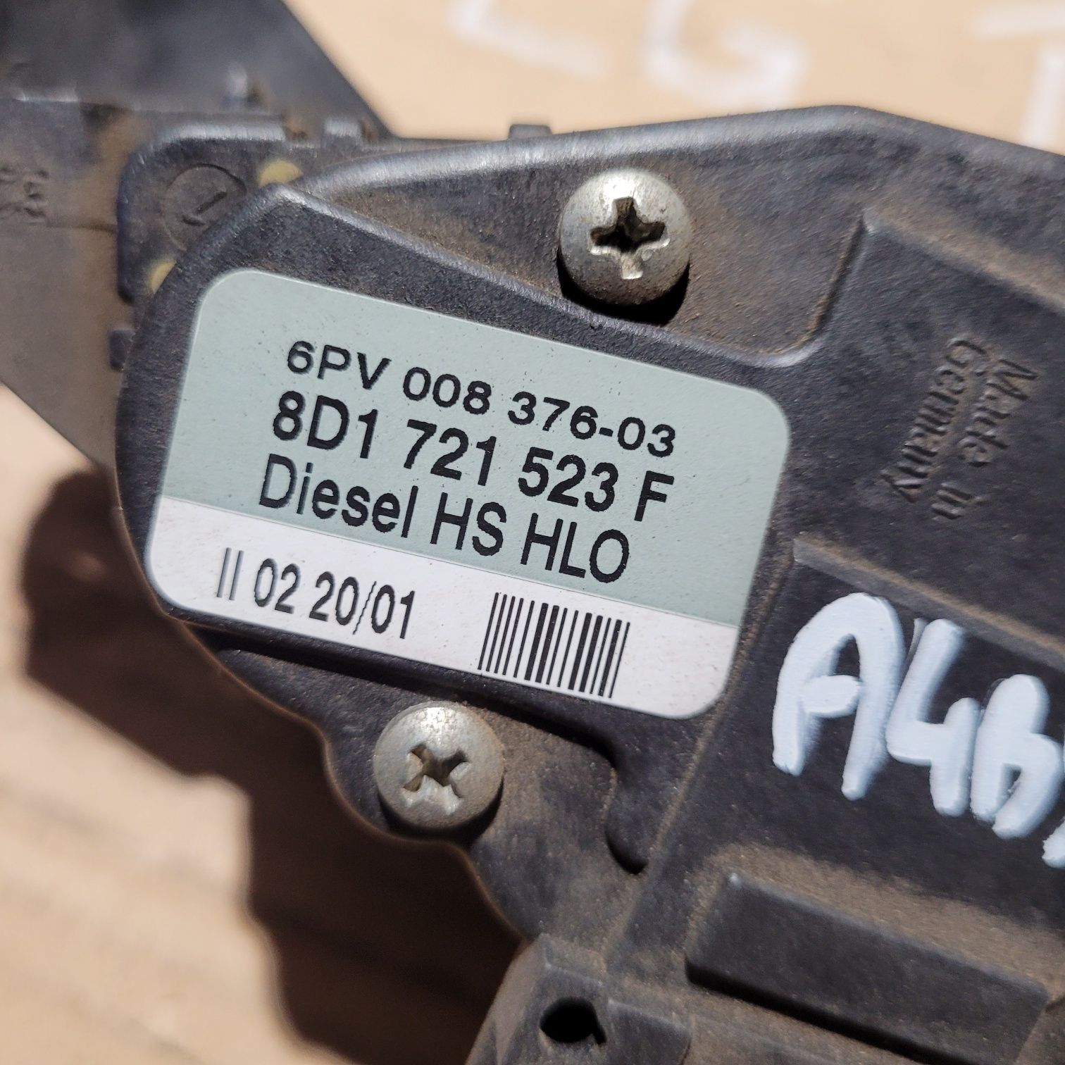 Potencjometr pedał gazu vw passat b5 LIFT audi a4 b5 LIFT a6 diesel