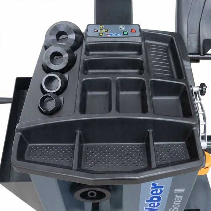 Wyważarka do kół z laserem i monitorem LCD 10–24″ 3D Sonar III Weber