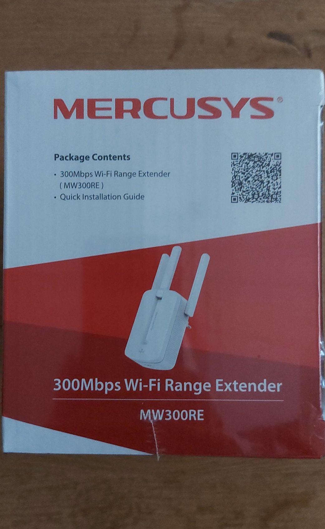 Wzmacniacz sieci bezprzewodowej MERCUSYS MW300RE Uniwersalny 300Mb/s