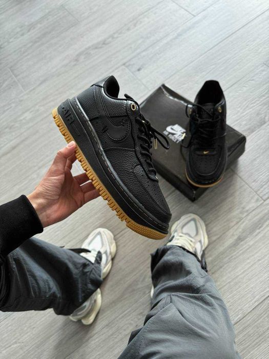 Кросівки Nike Air Force 1 Luxe Black Gum premium