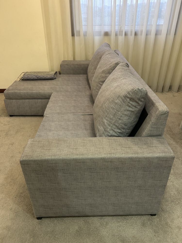 Sofa 3 lugares com chaise long