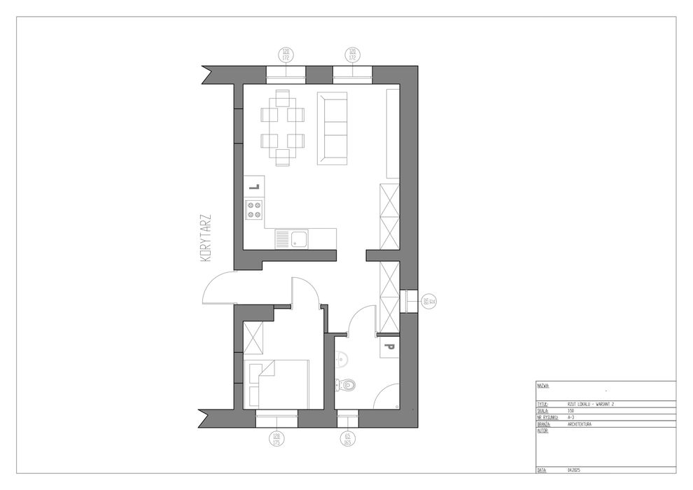 Mieszkanie 43,2 m² w centrum, parter, do kapitalnego remontu
