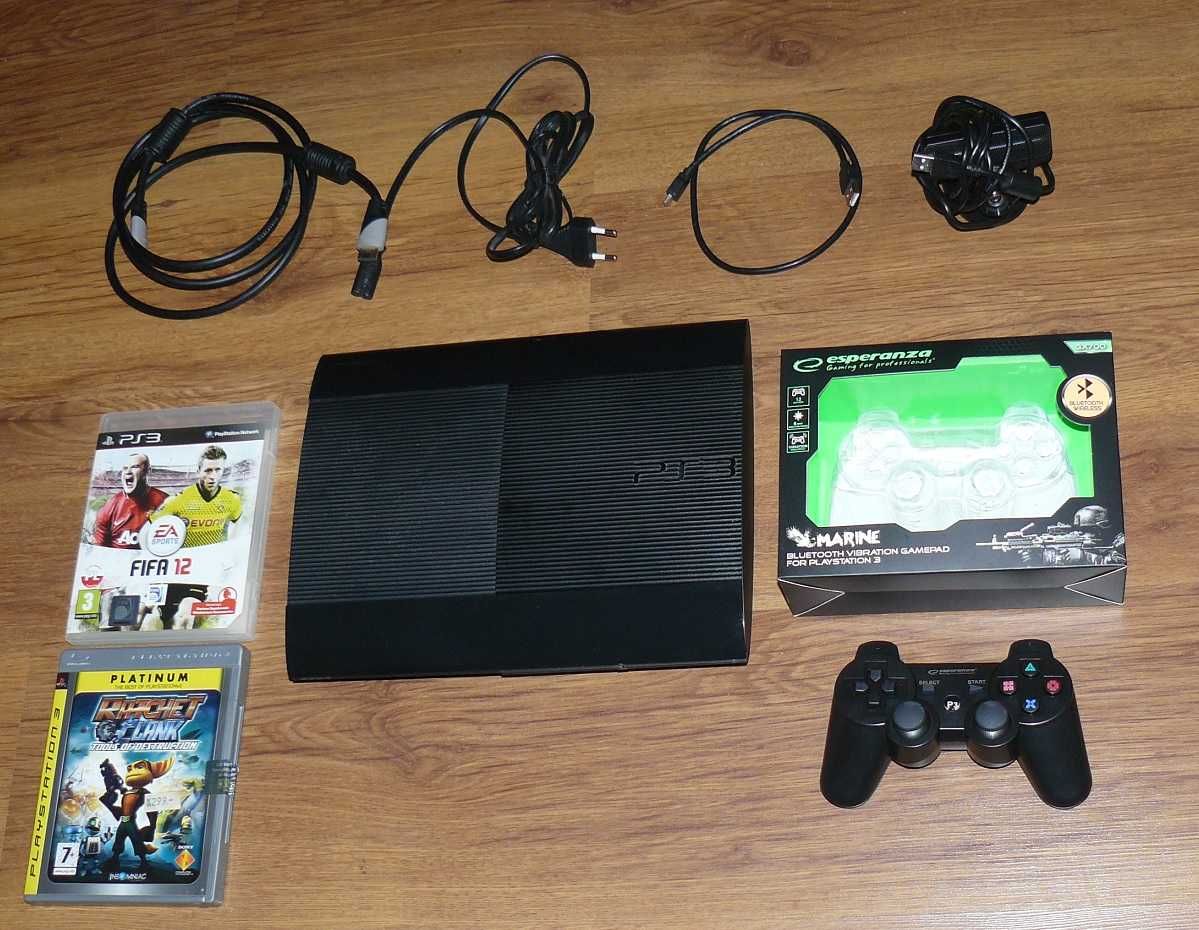 PS 3 super slim 500GB # stan BDB # zestaw # Playstation3