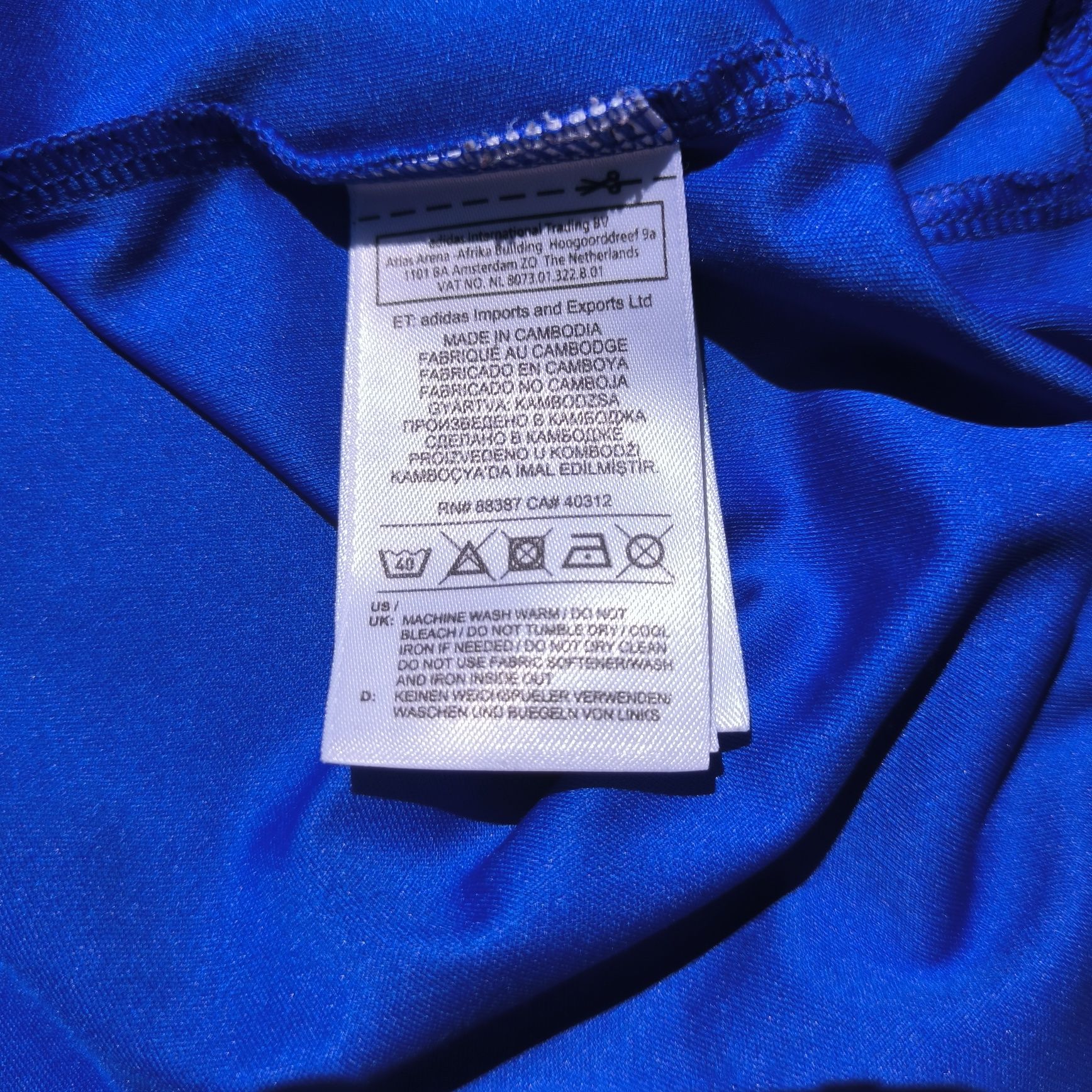 Футболка Adidas Climalite Blue Size: M