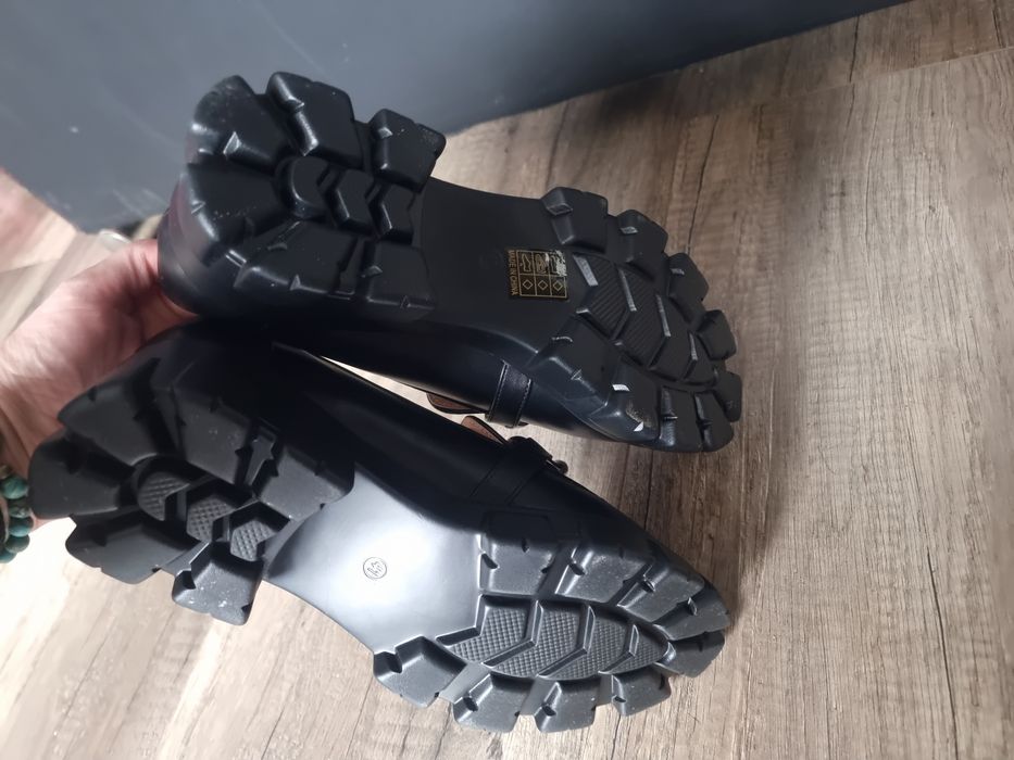 Mokasyny buty czarne 41 26.5 NOWE