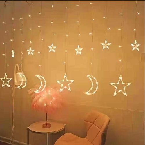 Світлодіодна штора "Місячна ніч" - теплий білий Гірлянда Гірлянда-штор