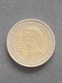 Moeda 2€ rara da Áustria 2002.