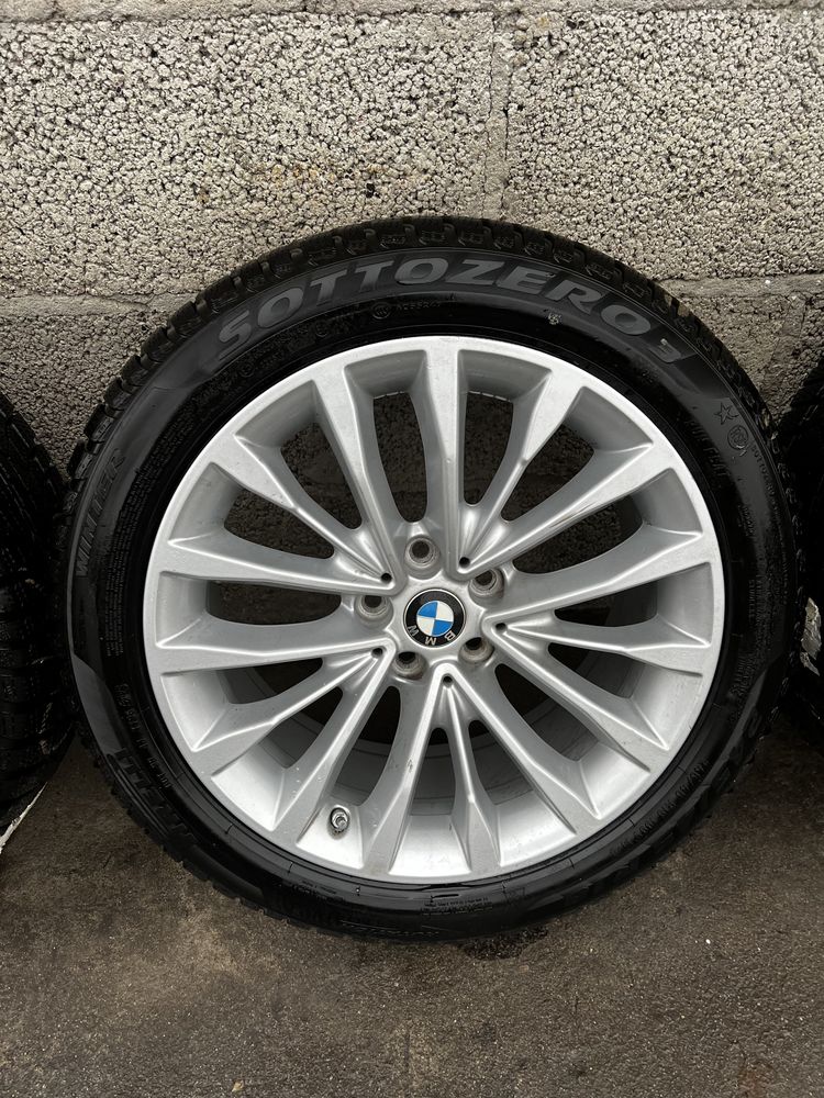 Koła Zimowe BMW R18 5x112 G30 G31 Jak nowe Opony 245/45/18 2023r.