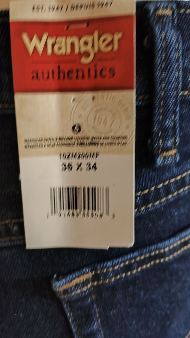 Wrangler Authentics męskie jeansy rozm 36/34 jak 36/36
