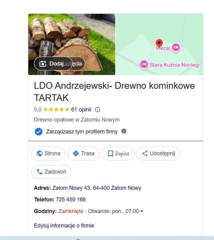 Gwarancja Drewno opałowe kominkowe sezonowane  wilgotność poniżej 20%