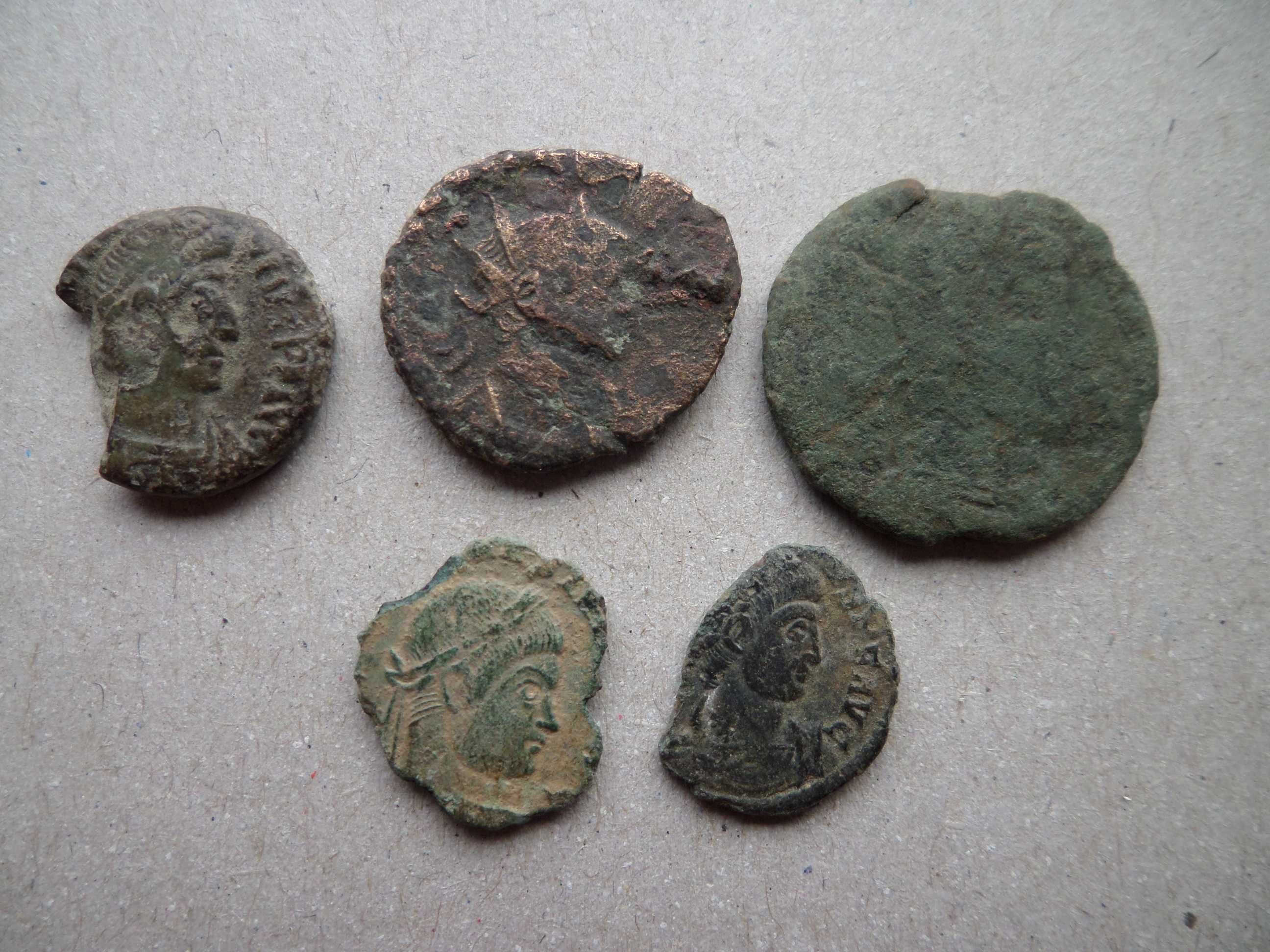 Lote 5 moedas Romanas