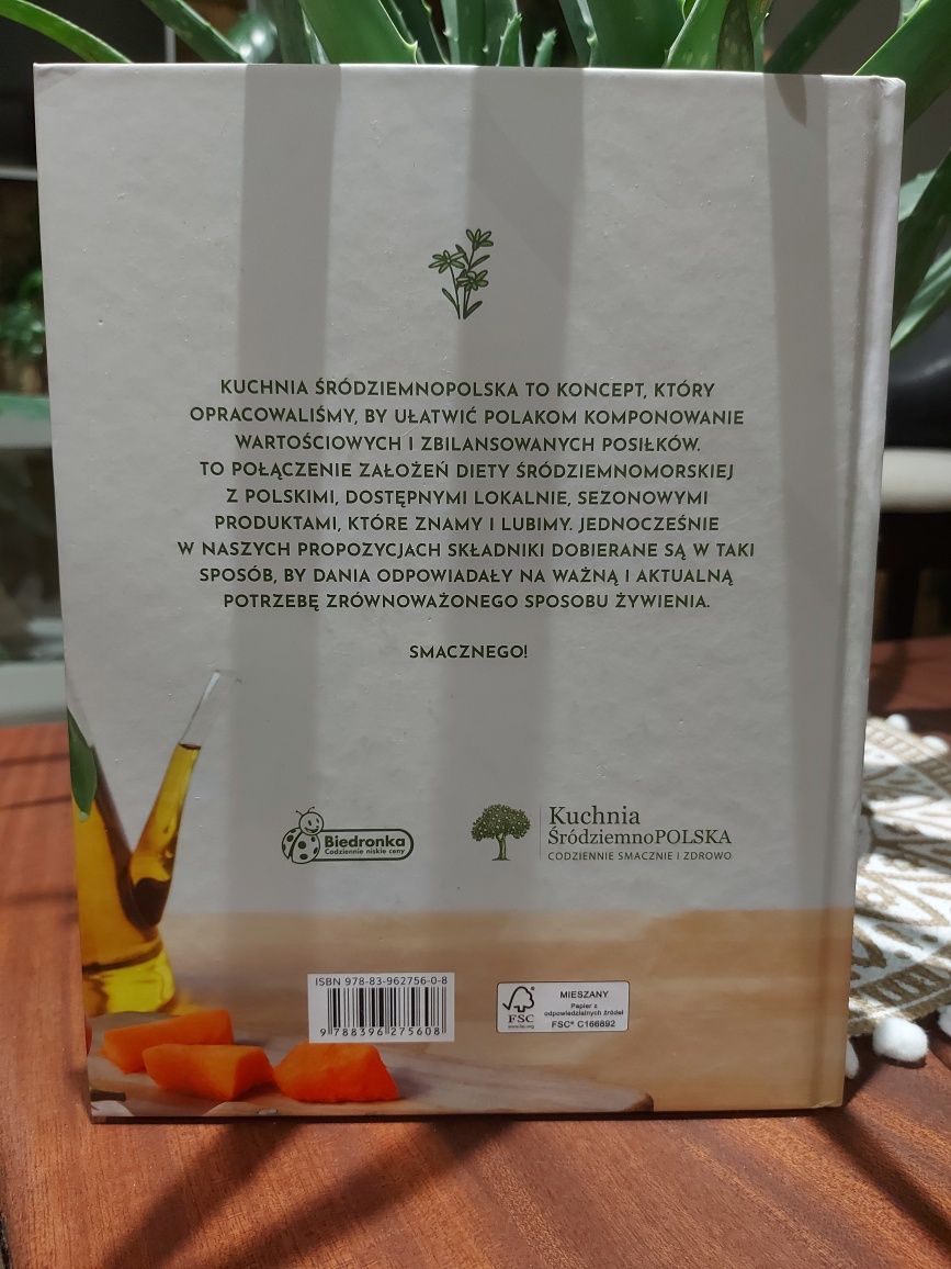 Książka kucharska z przepisami - obiad deser kuchnia śródziemnoPOLSKA