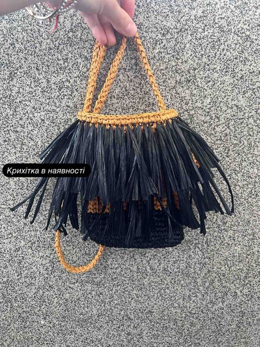 Сумка з рафії Іспі ручна робота