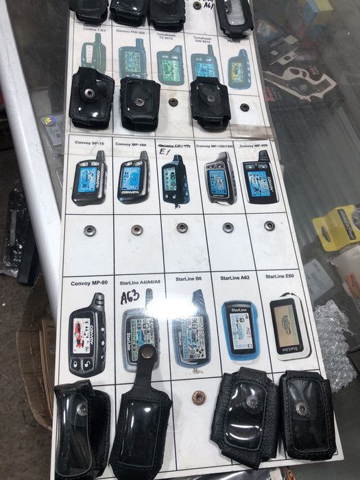 Кожанные чехлы на брелки автосигнализаций